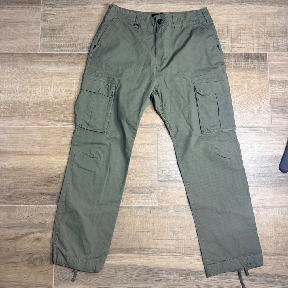 Nike SB Flex Cargo Pants Olive Green Ripstop Skateboarding AT3494-222 Mens 32 - Picture 4 of 16